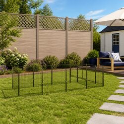 Durable 9 m² Outdoor Dog Kennel with Steel Wire Mesh