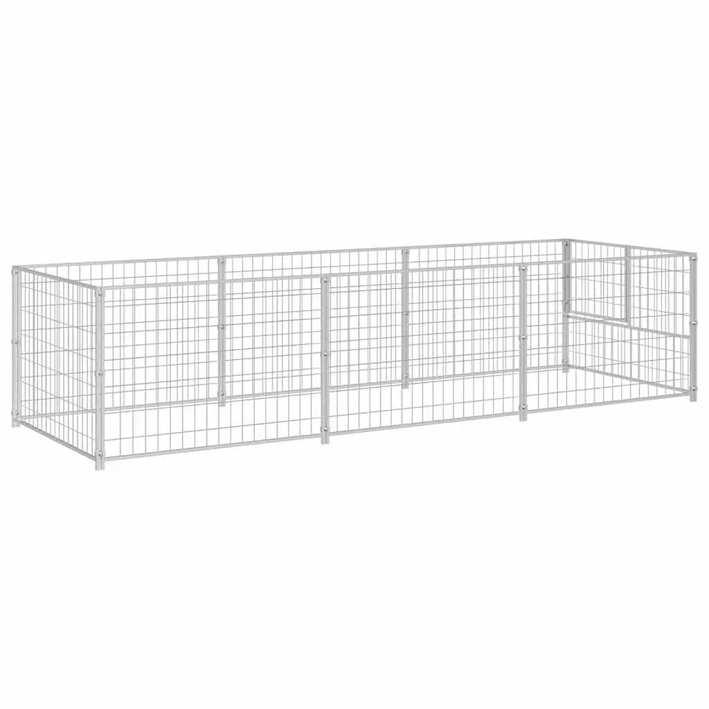 Steel Dog Kennel with Spacious 3m² Exercise Area