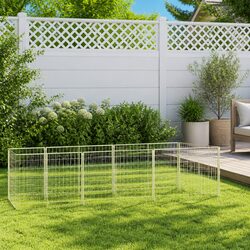 Durable Steel Wire Dog Kennel 4m² with Lockable Door