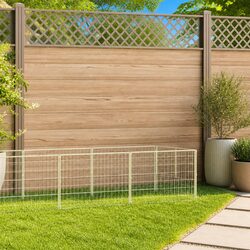 Outdoor Dog Kennel 5m² Steel Wire Mesh Enclosure
