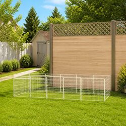 Durable Dog Kennel Run 7 m² Outdoor Pet Enclosure