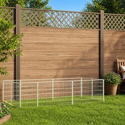 Premium Steel Outdoor Dog Kennel with Lockable Door