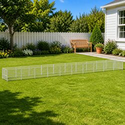 Durable 10m² Dog Kennel with Lockable Door and Steel Mesh