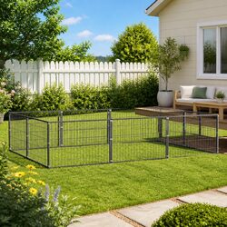 Premium Outdoor Dog Kennel with Steel Wire Mesh