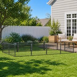 Steel Wire Mesh Dog Kennel 8 m² Outdoor Pet Enclosure