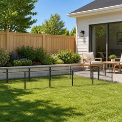 Durable Dog Kennel Run Enclosure 12 m² Steel Mesh Cage