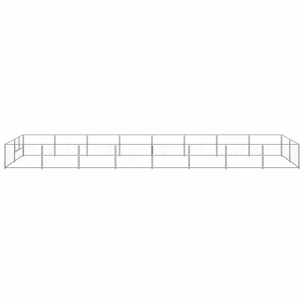 Dog Kennel Steel Wire Mesh Large Silver