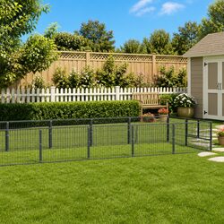 Durable 18 m² Outdoor Dog Kennel with Steel Wire Mesh