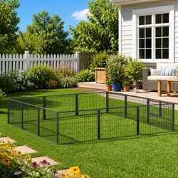 Premium Steel Dog Kennel 9 m² Outdoor Pet Enclosure