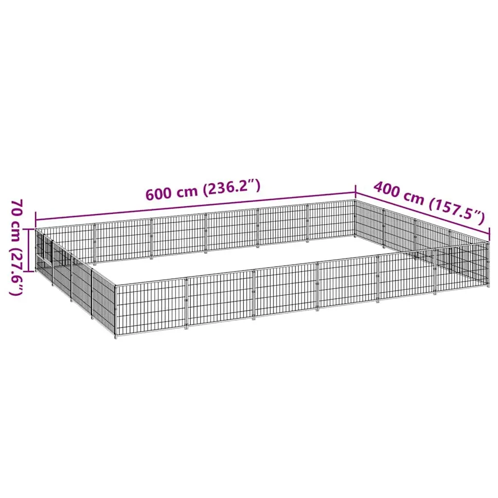 Large Steel Wire Mesh Dog Kennel Outdoor Enclosure