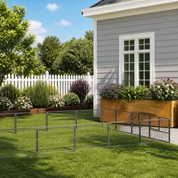 Durable 32m² Outdoor Dog Kennel with Steel Wire Mesh