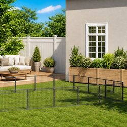 Premium Outdoor Steel Dog Kennel Cage Run Enclosure 36m²