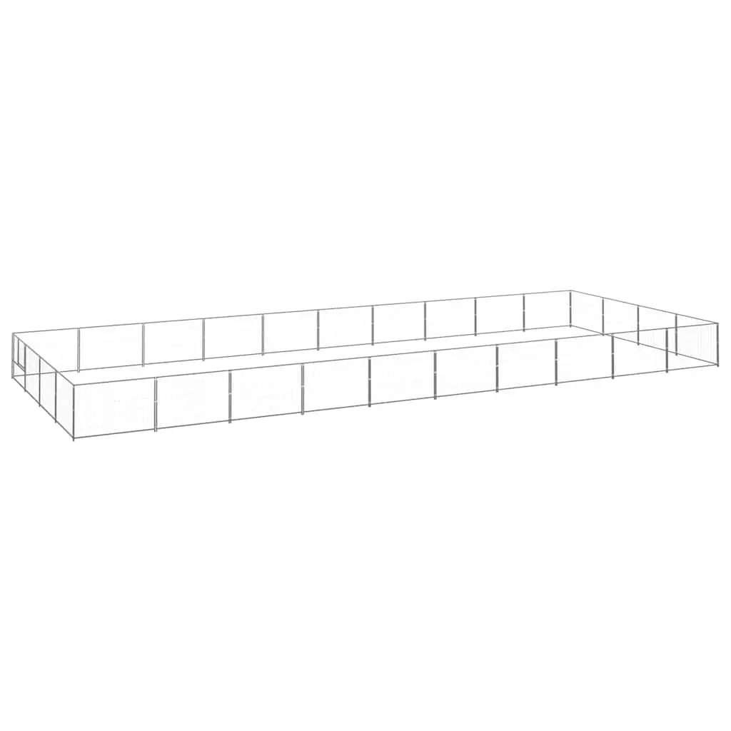 Outdoor Dog Kennel 40 m² Steel Wire Mesh Enclosure