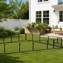 Large Steel Mesh Dog Kennel for Outdoor Play