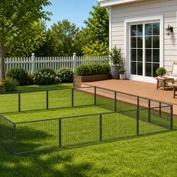 Durable Steel Wire Mesh Dog Kennel Run 50 m²