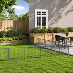 Large Steel Wire Mesh Dog Kennel for Outdoor Use