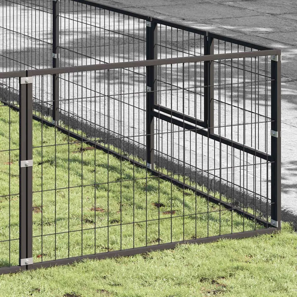 Dog Kennel Outdoor Pet Enclosure Steel Wire Mesh Exercise Run Playpen Large