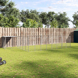 Outdoor Steel Cage Dog Kennel with Strong Build