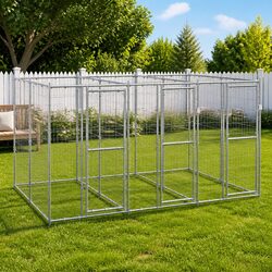 Durable Galvanised Steel Dog Kennel Outdoor Run