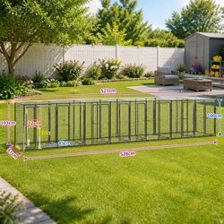Durable Large Outdoor Dog Kennel with Galvanised Steel