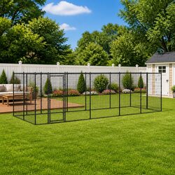 Durable Steel Outdoor Dog Kennel with Excellent Ventilation
