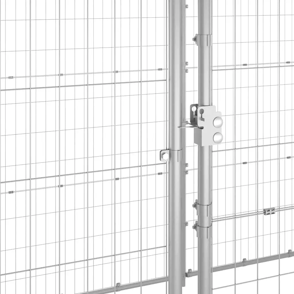Large Exercise Run Pen with Galvanised Steel Mesh Roof