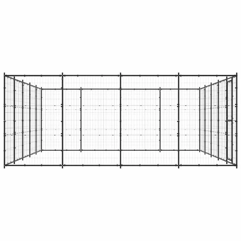 Outdoor Dog Kennel 24.2m² Steel Play Pen