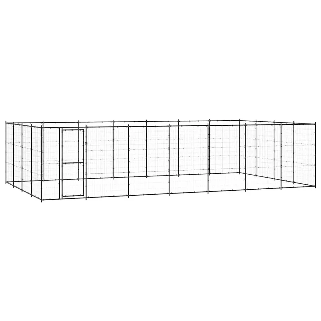 Outdoor Dog Kennel with Lockable Door