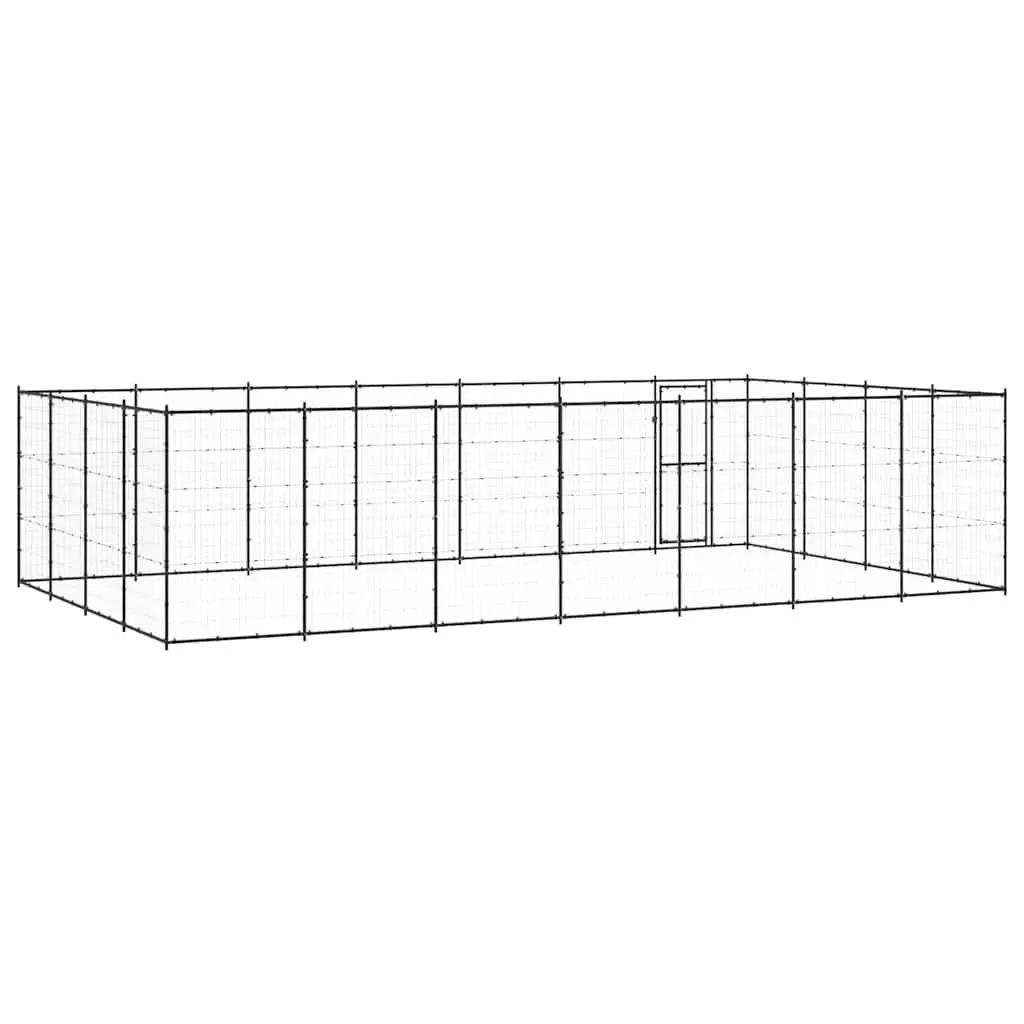Outdoor Dog Kennel with Lockable Door