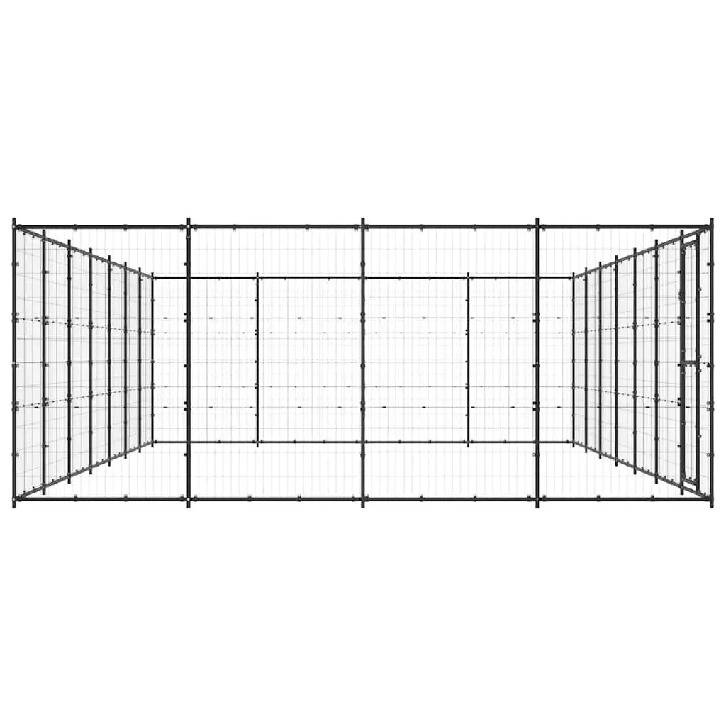 Outdoor Dog Kennel with Lockable Door