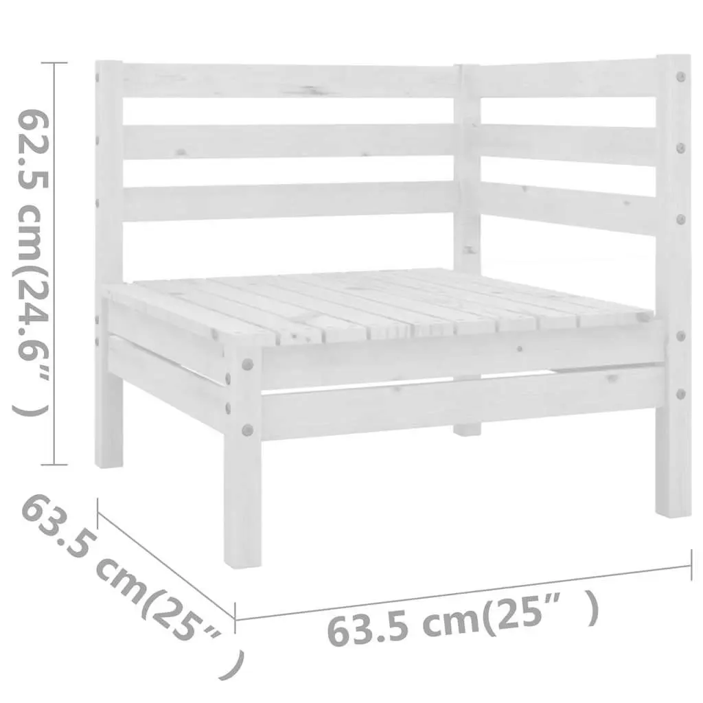 5 Piece Wooden Garden Lounge Set for Outdoor Relaxation