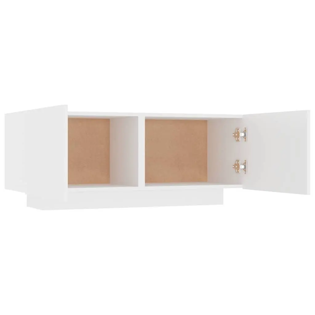 Bedside Cabinet Engineered Wood 100x35x40 cm White