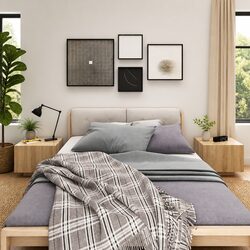Sturdy Brown Bedside Cabinet for Bedroom Storage