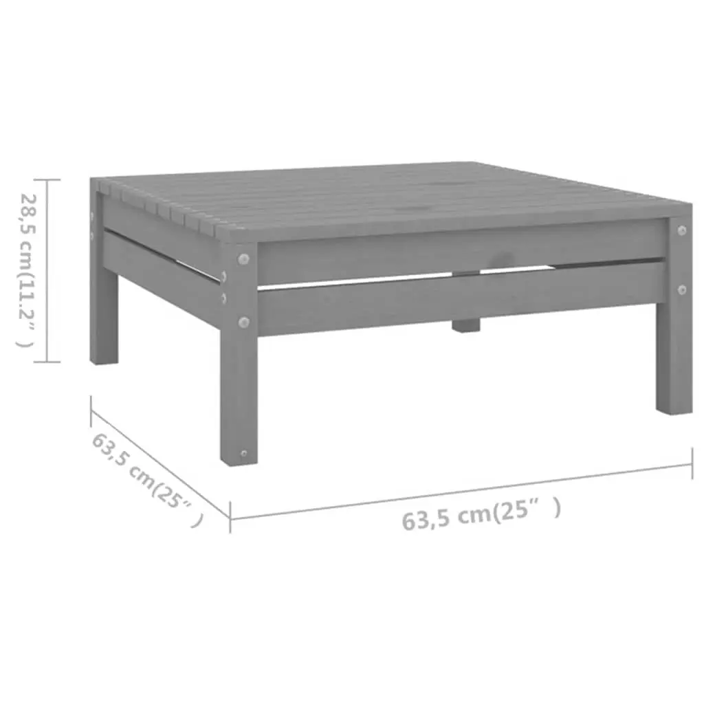 6-Piece Modular Garden Lounge Set in Grey