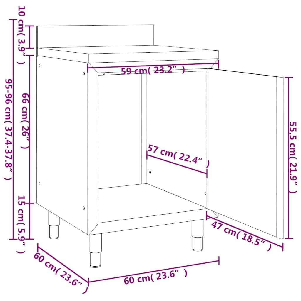 Stainless Steel Commercial Kitchen Cabinet Storage 3-Piece Set