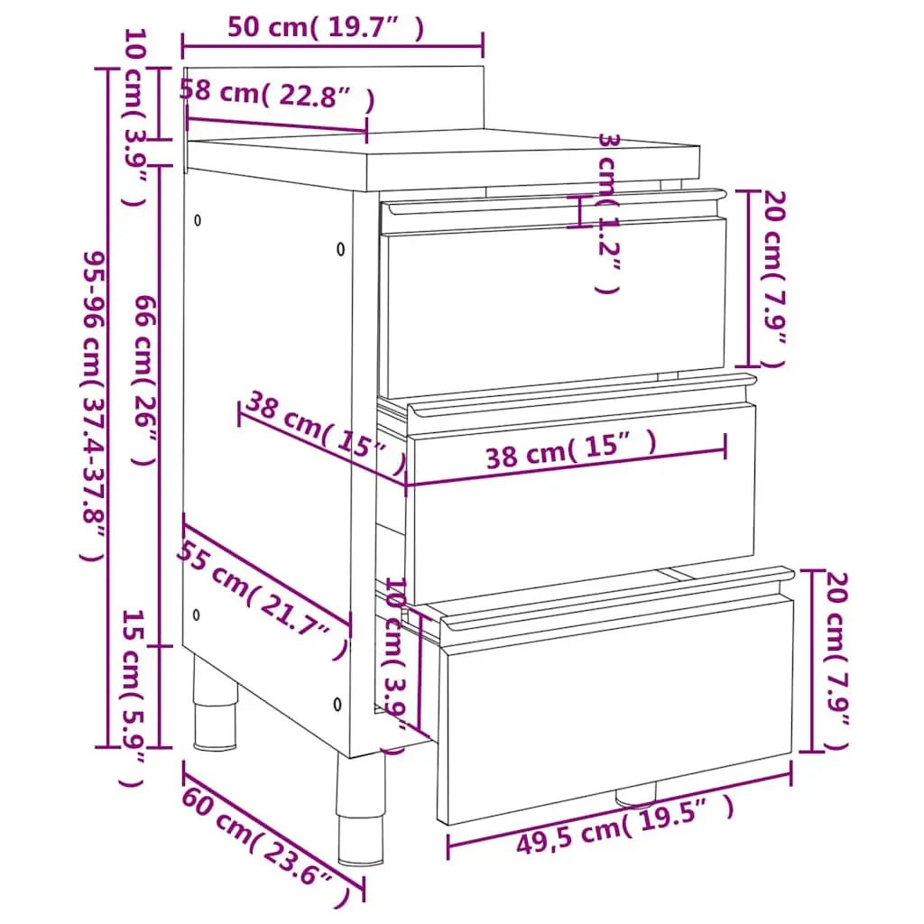 Stainless Steel Commercial Kitchen Cabinet Set