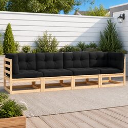 Premium 4 Piece Outdoor Sofa Set with Cushions