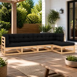 Premium 5 Piece Garden Lounge Set for Outdoor Relaxation