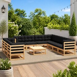 Exceptional 11-Piece Garden Lounge Set for Outdoor Relaxation
