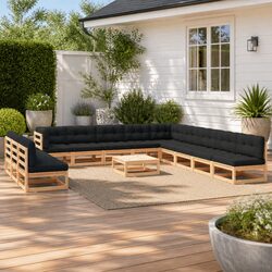 Premium 13-Piece Garden Lounge Set with Cushions