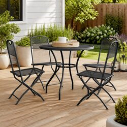 Durable 5 Piece Garden Dining Set in Anthracite