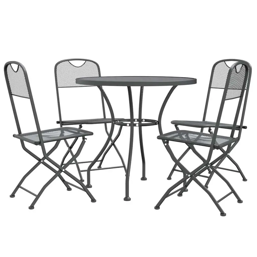 5 Piece Garden Dining Set in Anthracite