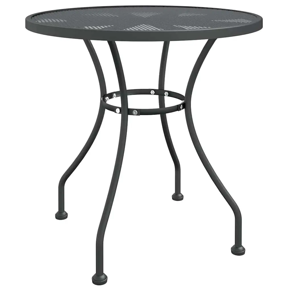 Garden Dining Set 5 Piece Outdoor Furniture Expanded Metal Mesh Anthracite
