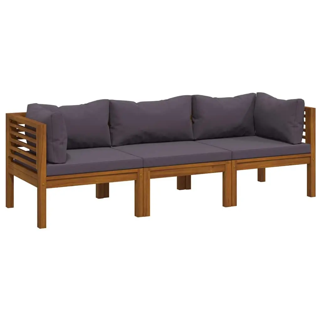 3-Seater Garden Sofa Set in Grey