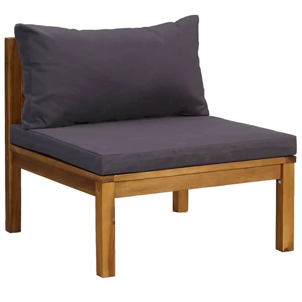 7 Piece Outdoor Furniture Lounge Set in Solid Acacia Wood