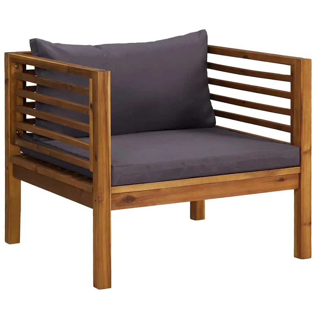 7 Piece Outdoor Furniture Lounge Set in Solid Acacia Wood