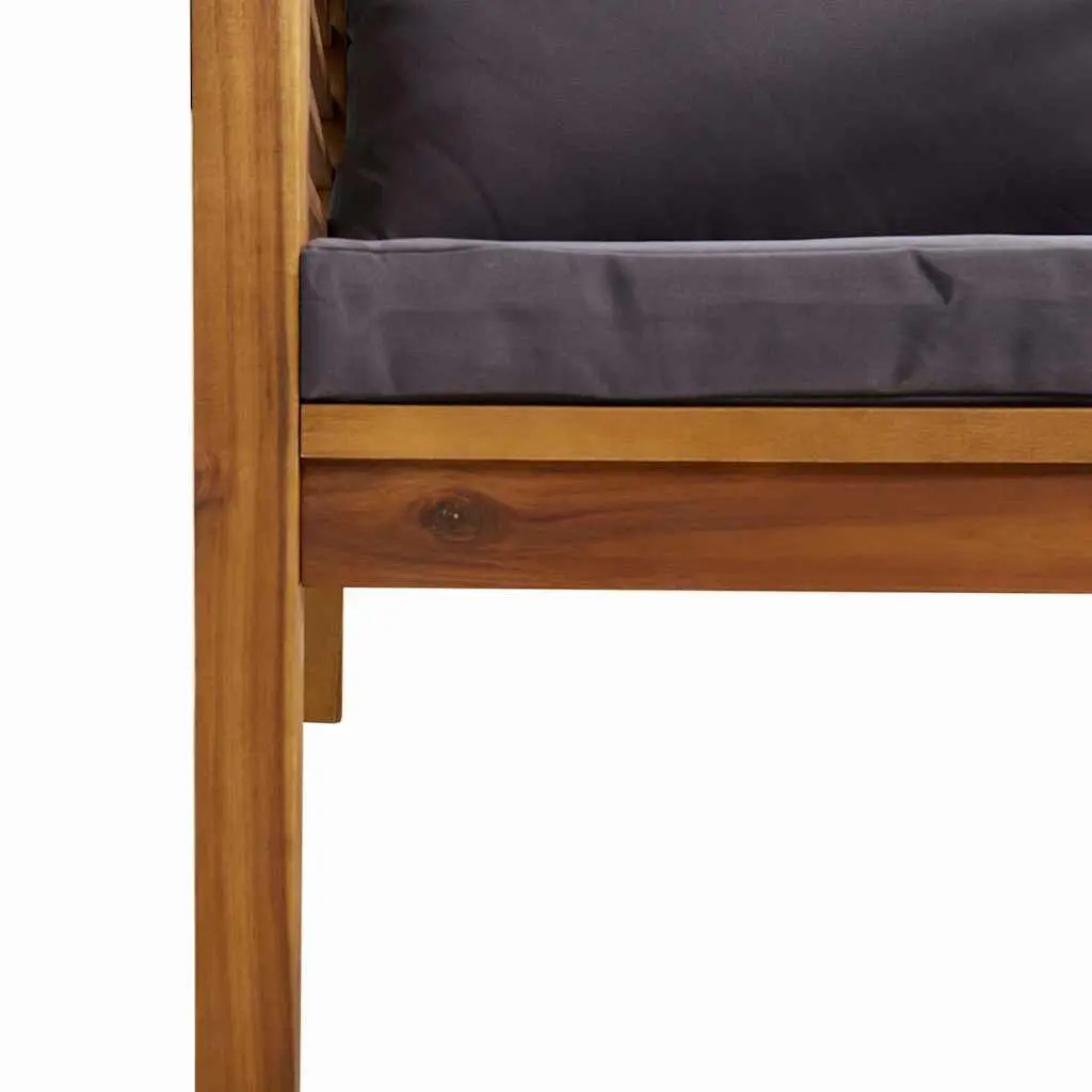 7 Piece Outdoor Furniture Lounge Set in Solid Acacia Wood