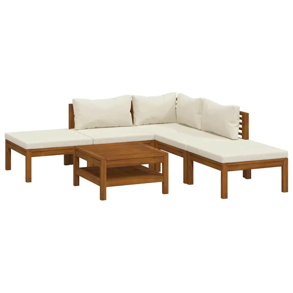 6-Piece Modular Outdoor Garden Lounge Set with Coffee Table
