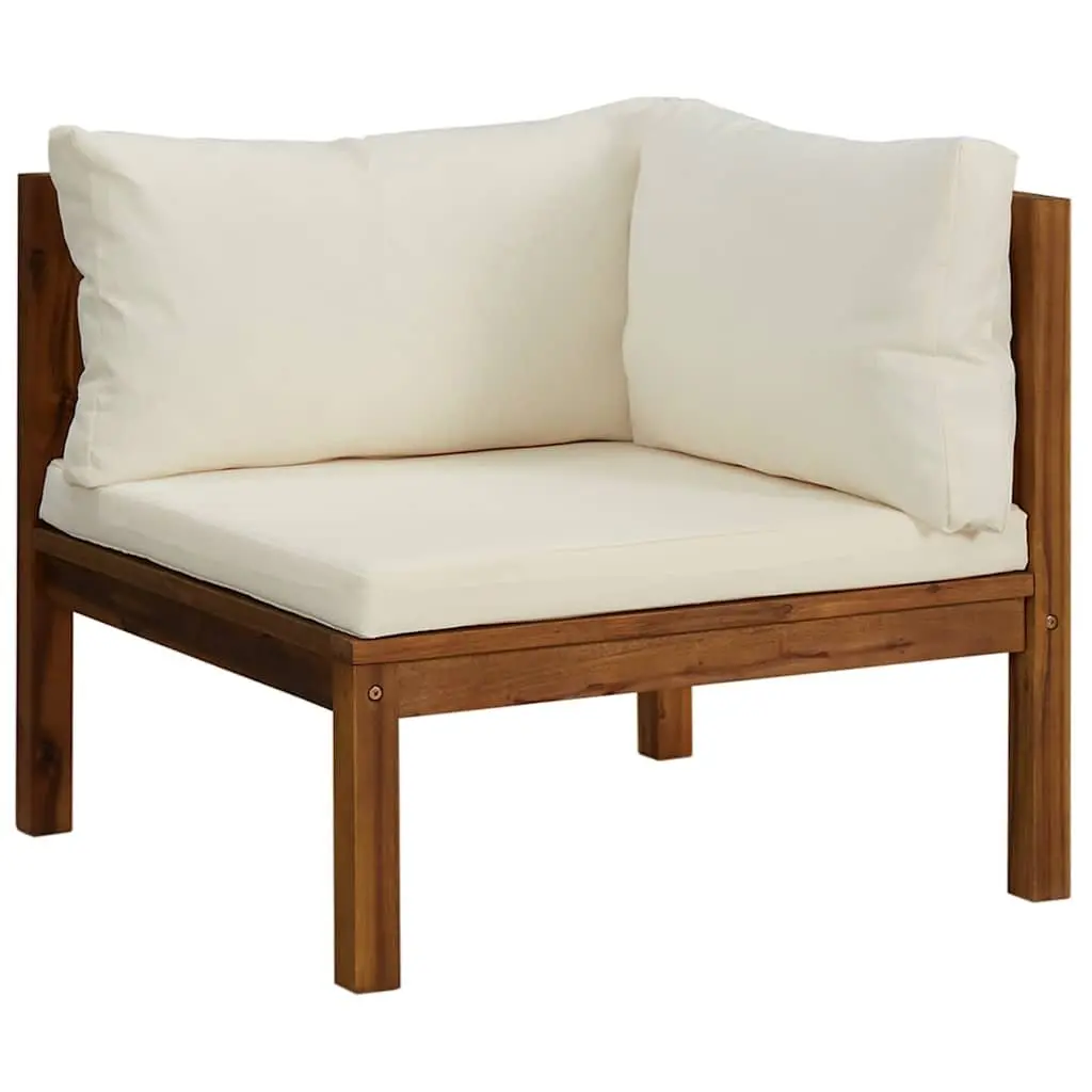 Garden Lounge Set 6 Piece Outdoor Furniture Acacia Wood Modular Sofa Patio