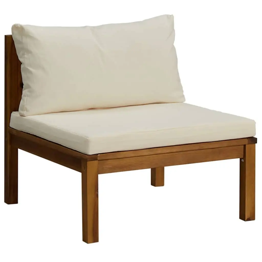 Garden Lounge Set 6 Piece Outdoor Furniture Acacia Wood Modular Sofa Patio